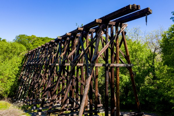 REM Murmur Railroad Trestle Aerial View   Athens GA 0888 by Sanjeev Singhal